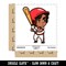 Water Bottle Sticker Set Baseball Boy Batter with Bat Chibi Sports Cute Waterproof Vinyl Stickers Pack Decal, Skateboard, Laptop, Car, Window, Bumper - 5 Pack